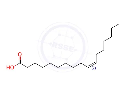 Chemical structure of cis-10-Heptadecenoic acid(C17:1)
