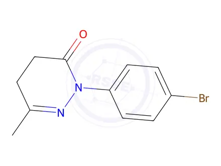 Chemical structure of 2-(4-Bromophenyl)-6-methyl-4,5-dihydropyridazin-3(2H)-one