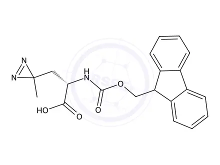 Chemical structure of Fmoc-L-photo-leucine