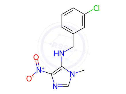 Chemical structure of n-(3-Chlorobenzyl)-1-methyl-4-nitro-1h-imidazol-5-amine