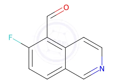 Chemical structure of 6-Fluoroisoquinoline-5-carbaldehyde