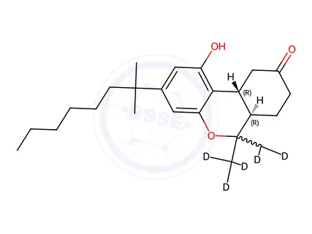 Chemical structure of Nabilone D6