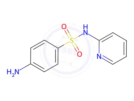 Chemical structure of Sulfapyridine in acetonitrile