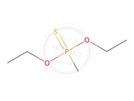 Chemical structure of O,O'-Diethyl Methylphosphonothioate