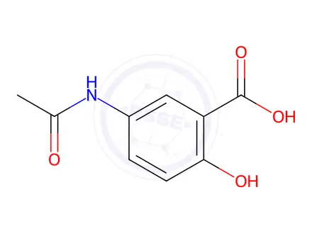 Chemical structure of N-Acetyl Mesalazine