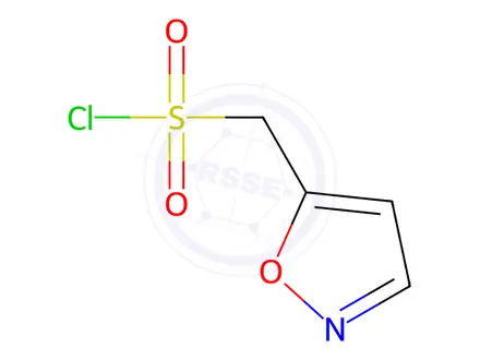Chemical structure of (1,2-oxazol-5-yl)methanesulfonyl chloride