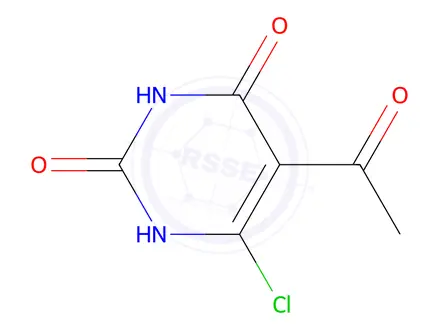 Chemical structure of 5-Acetyl-6-chloropyrimidine-2,4(1H,3H)-dione