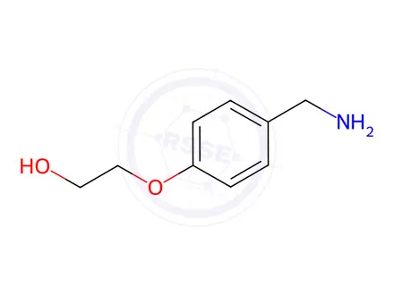 Chemical structure of 2-[4-(Aminomethyl)phenoxy]ethanol