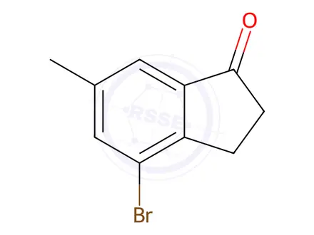 Chemical structure of 4-Bromo-6-methyl-indan-1-one