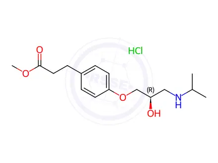 Chemical structure of (R)-Esmolol Hydrochloride