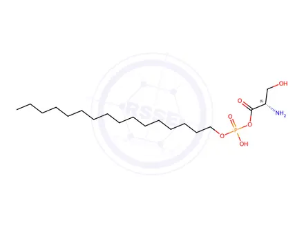 Chemical structure of hexadecylphosphoserine