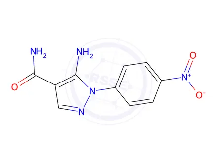 Chemical structure of 5-Amino-1-(4-nitrophenyl)-1h-pyrazole-4-carboxamide
