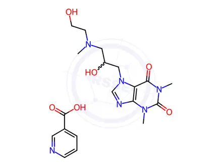 Chemical structure of Xanthinol niacinate
