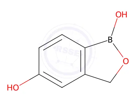Chemical structure of 1,3-Dihydro-1-hydroxy-2,1-benzoxaborol-5-ol