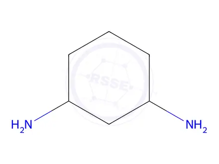 Chemical structure of cis-cyclohexane-1,3-diamine hydrochloride