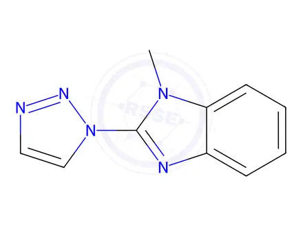 Chemical structure of Benzimidazole, 1-methyl-2-(1H-1,2,3-triazol-1-yl)-(8CI)
