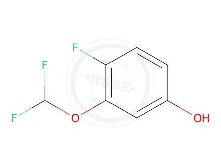 Chemical structure of 3-(Difluoromethoxy)-4-fluorophenol