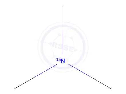 Chemical structure of Trimethylamine-¹⁵N