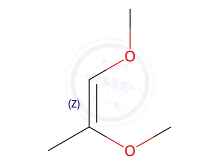 Chemical structure of (Z)-1,2-dimethoxy-1-propene