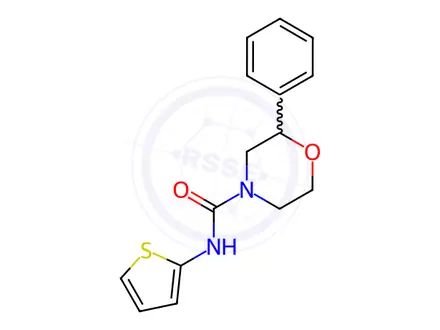 Chemical structure of 2-Phenyl-N-(thiophen-2-yl)morpholine-4-carboxamide