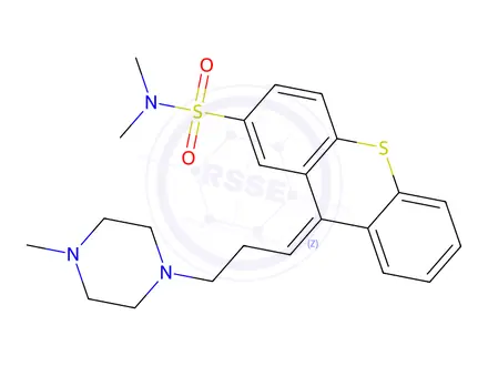 Chemical structure of Thiothixene