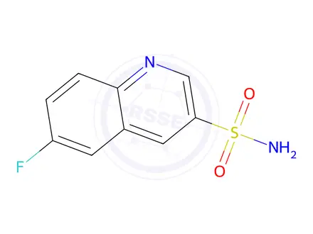 Chemical structure of 6-Fluoroquinoline-3-sulfonamide
