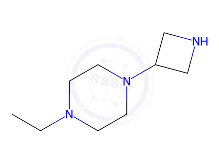 Chemical structure of 1-(azetidin-3-yl)-4-ethylpiperazine