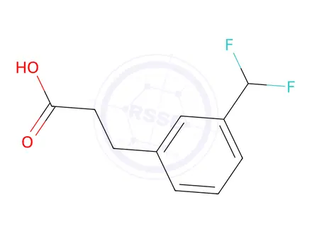 Chemical structure of 3-(3-(Difluoromethyl)phenyl)propanoic Acid