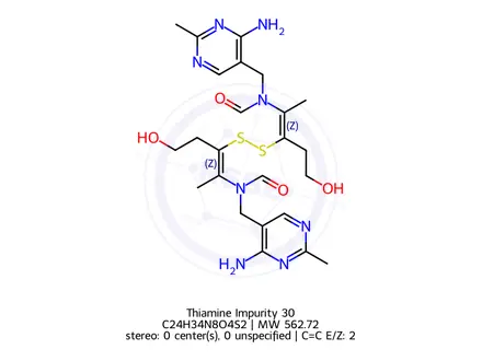 Chemical structure of Thiamine Impurity 30