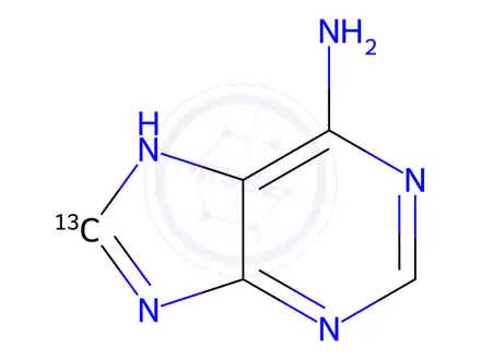Chemical structure of Adenine-13C