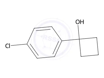 Chemical structure of 1-(4-Chlorophenyl)cyclobutan-1-ol