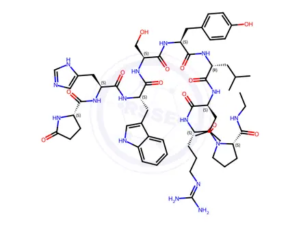 Chemical structure of Leuprorelin