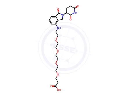 Chemical structure of Lenalidomide-PEG4-C2-acid
