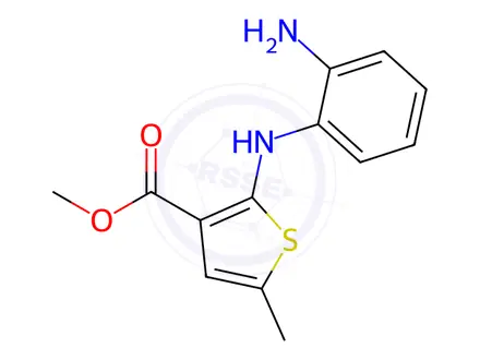 Chemical structure of Olanzapine Impurity 70