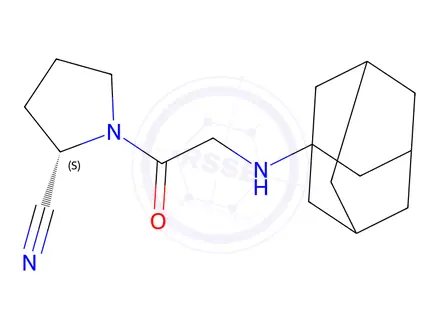 Chemical structure of Vildagliptin Impurity 2