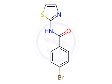 Chemical structure of 4-Bromo-N-(thiazol-2-yl)benzamide