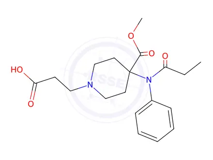 Chemical structure of Remifentanil Acid (Trifluoroacetate Salt)