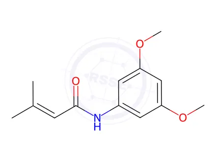Chemical structure of n-(3,5-Dimethoxyphenyl)-3-methylbut-2-enamide