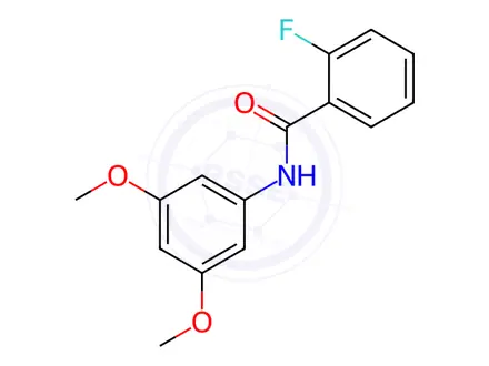 Chemical structure of N-(3,5-Dimethoxyphenyl)-2-fluorobenzamide