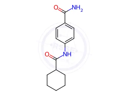 Chemical structure of Benzamide, 4-[(cyclohexylcarbonyl)amino]-(9CI)