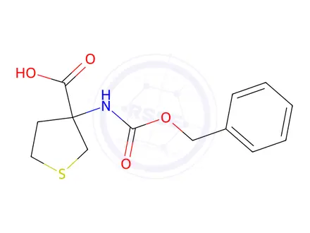 Chemical structure of 3-(((Benzyloxy)carbonyl)amino)tetrahydrothiophene-3-carboxylic acid