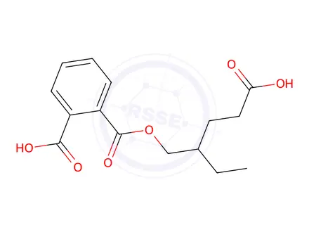 Chemical structure of Mono(4-​carboxy-​2-​ethylbutyl) Phthalate