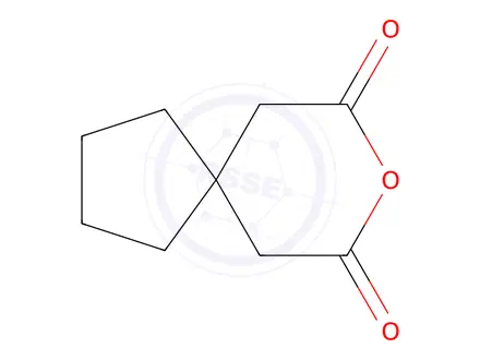 Chemical structure of 1,1-Cyclopentanediacetic Anhydride