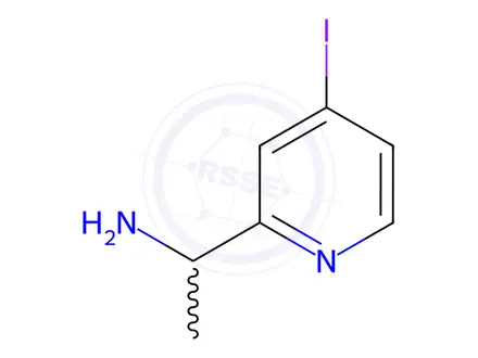 Chemical structure of 1-(4-iodopyridin-2-yl)ethan-1-amine