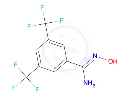 Chemical structure of (Z)-N'-Hydroxy-3,5-bis(trifluoromethyl)benzimidamide