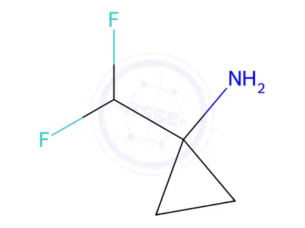 Chemical structure of 1-(difluoromethyl)cyclopropanamine