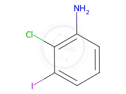 Chemical structure of 2-Chloro-3-iodoaniline