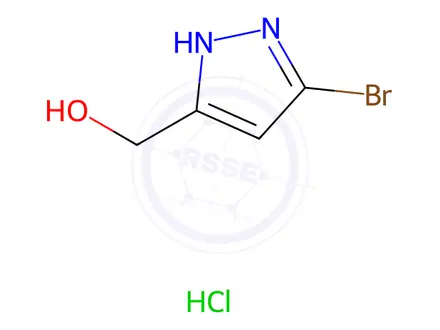 Chemical structure of (5-bromo-1H-pyrazol-3-yl)methanol hydrochloride