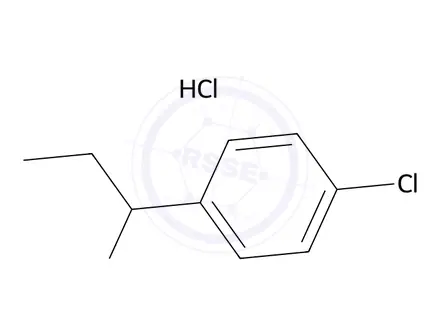 Chemical structure of 1-(4-Chlorophenyl)propan-1-amine hydrochloride