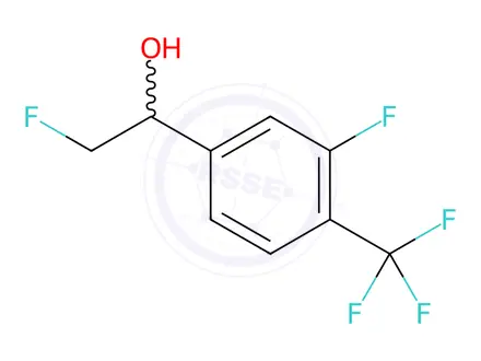 Chemical structure of 3-Fluoro-α-(fluoromethyl)-4-(trifluoromethyl)benzenemethanol